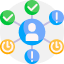 Simplified management icon